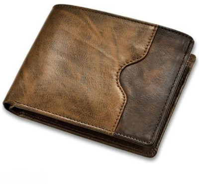 LOISE CRAFT Men Brown Artificial Leather Wallet(6 Card Slots)