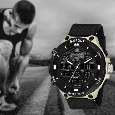 TrackFly Atteractive Sport Disgener Wrist Watch Analog-Digital Watch  - For Men