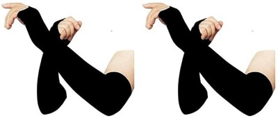 Binsha enterprises Nylon Arm Sleeve For Men & Women(Free, Black)