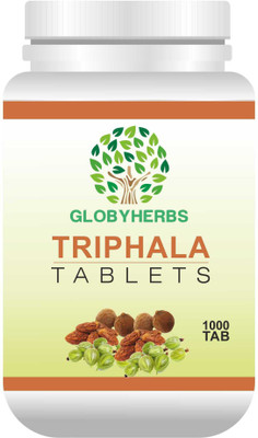 Globyherbs Triphala 1000 Tablet(1000 Tablets)