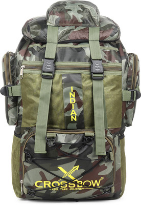 Crossbow Waterproof Army Look Bag For Travel / Luggage / Camping / Highking. Rucksack  - 90 L(Multicolor)
