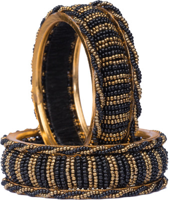 Mamon Creations Alloy Pearl Bangle Set(Pack of 6)