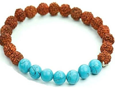 Aurra Stores Stone, Rudraksha Crystal, Turquoise Bracelet