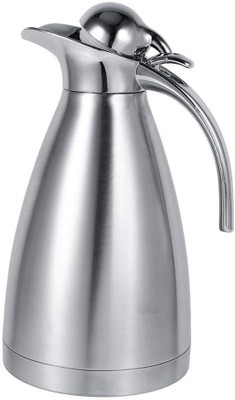 FnS Thermos Carafe, Double Walled Vacuum Flask Beverage Dispenser 1000 ml Flask(Pack of 1, Silver, Steel)