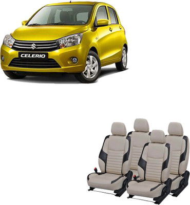 AutoSafe Leather Car Seat Cover For Maruti Celerio(Fixed Head Rest, Mono Back Seat, 5 Seater)