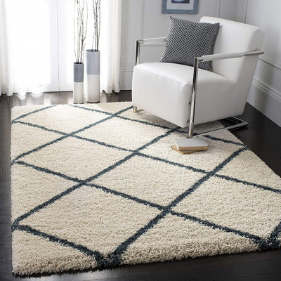 AyanCarpets Beige Polyester Carpet(5 ft,  X 7 ft, Rectangle)