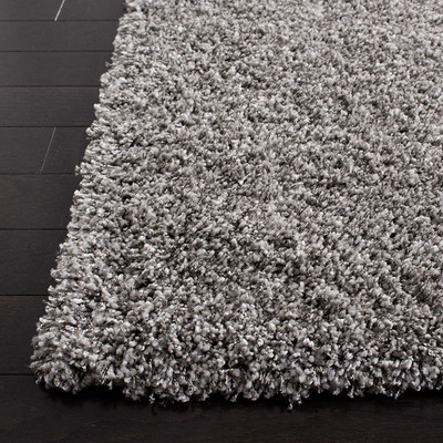 Acarpet Silver Polyester Carpet(5 ft,  X 5 ft, Square)