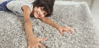 AyanCarpets Grey Polyester Carpet(2 ft,  X 6 ft, Rectangle)