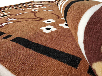 R CARPETS Multicolor Silk Carpet(5 ft,  X 7 ft, Rectangle)