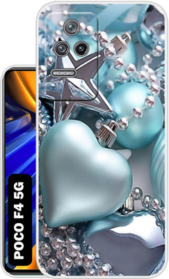 Case Club Back Cover for POCO F4 5G(Blue, Silicon, Pack of: 1)
