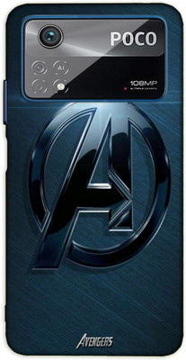 iprinto Back Cover for Poco X4 Pro 5G Avenger Back Cover(Blue, Shock Proof, Pack of: 1)