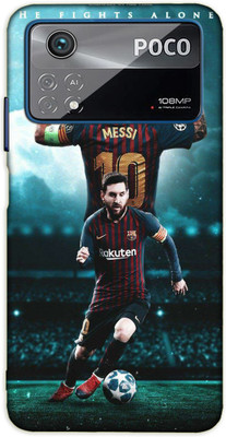 iprinto Back Cover for Poco X4 Pro 5G Messi Sports Back Cover(Blue, Shock Proof, Pack of: 1)