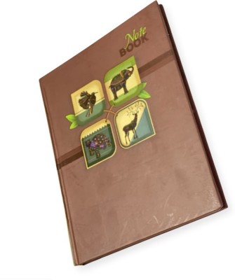 FLYSPACE Handmade A5 Note Book Ruled 60 Pages(Golden Brown)