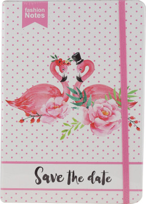 Zentric Fashion Notes A5 Notebook Ruled 80 Pages(Pink)