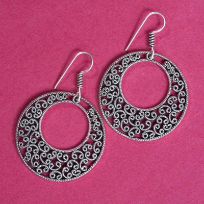 BIBBO Earrings47 Chandbali German Silver Drops & Danglers