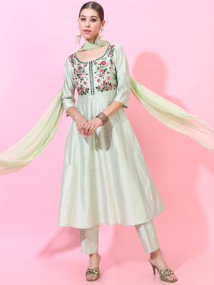 Vishudh Women Kurta Pant Dupatta Set