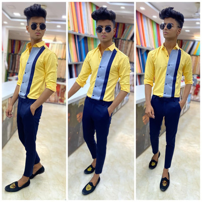 DHARMIKCREATION Polycotton Solid Shirt & Trouser Fabric