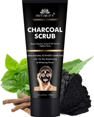 INTIMIFY Activated Charcoal Peel off Mask For Men, Deep Cleansing, Blackheads Oil Control(100 g)