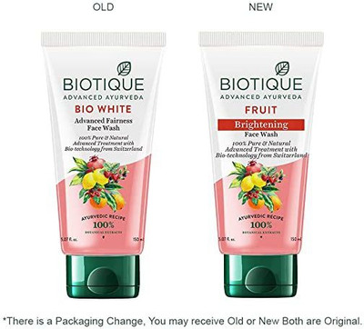 BIOTIQUE ADVANCED AYURVEDA FRUIT BRIGHTENING FACE WASH 150 ML X 2 Face Wash(300 ml)