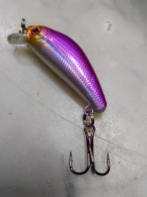 JUST ONE CLICK Hard Bait Plastic Fishing Lure(Pack of 1, Size 4)