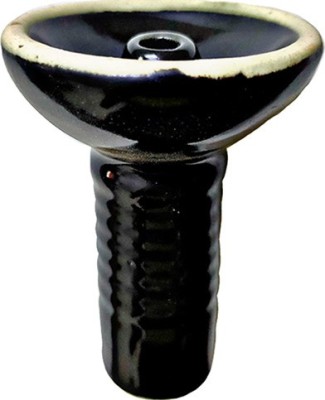 Puff Smart Ceramic Chillum Bowl /Phunnel 4.7 inch Ceramic Hookah(Black)