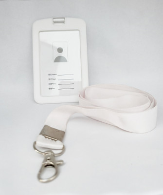 AbhaPrint Silicone ID Badge Holder, Lanyard(Pack of 1)