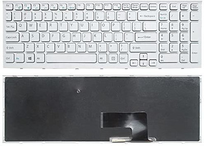 TechSonic VPC-EH VPC-EH11FX VPC-EH12FX VPC-EH13FD VPC-EH13FX (White), Small Laptop Keyboard Replacement Key