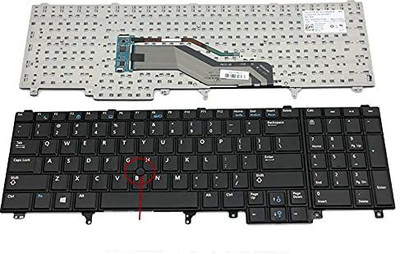 TechSonic Latitude E5220 E5530 E6520 E6530 E6540 Series (with Trackpoint) Laptop Keyboard Replacement Key
