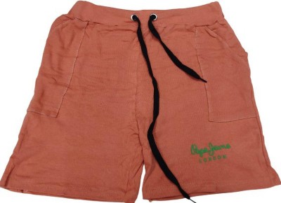 Pro Short For Boys Casual Solid Cotton Blend(Brown, Pack of 1)