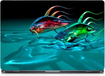 i-Birds ® 3D Fish Facebook Cover Exclusive High Quality Laptop Decal, laptop skin sticker 15.6 inch (15 x 10) Inch iB-5K_skin_0366 High Quality HD Printed Vinyl Laptop Decal 15.6