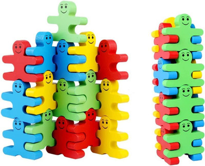 HOIVA PACK OF 1 Stacking Toys for 1 2 3 Years Old, Montessori Shape(Multicolor)