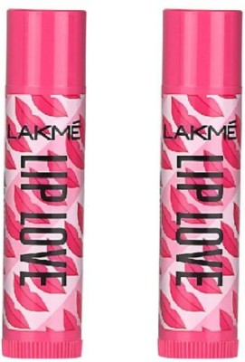 Lakmé Lip Love Strawberry  (Pack of: 2, 9 g)