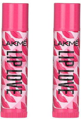 Lakmé Lip Love Strawberry (Pack of: 2, 9 g)