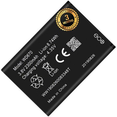 IARYZ ORIGINAL Mobile Battery For  Jio fi 2 m2 / m2s jio WiFi dongle Router/airtel zte (WD670 Battery) (2300 mAh)