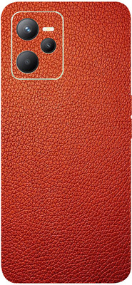 AsSkin Realme C35 Mobile Skin(Ultra Super Red Leather Skin With High Gloss Finish).)