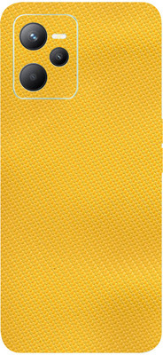 AsSkin Realme C35 Mobile Skin(Ultra Super Yellow Carbon Fiber Skin With High Gloss Finish).)
