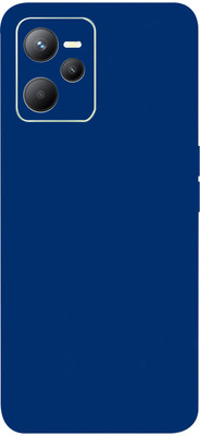AsSkin Realme C35 Mobile Skin(Ultra Super Dark Blue Matte Skin With High Gloss Finish).)