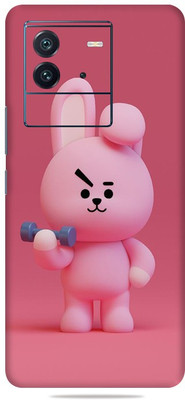 OggyBaba Vivo Iqoo Neo 6 5g, Tedd Pink Mobile Skin(Multicolor)