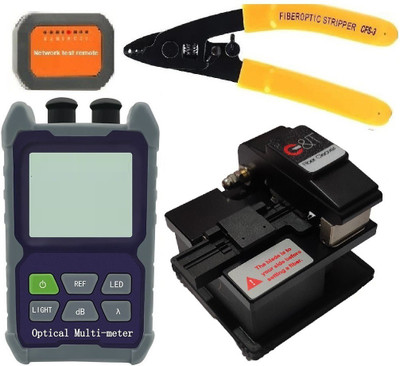 Techtest 3 in 1 Optical Power Meter,Optical Fiber Cleaver & Optical Fiber Stripper Digital Multimeter(Multicolor 2000 Counts)