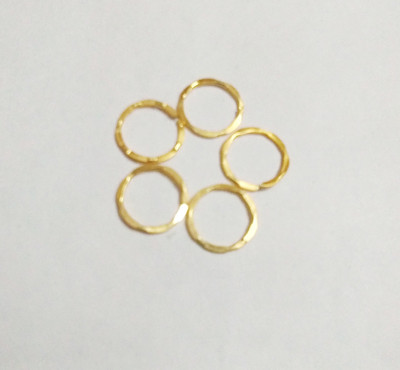 Tiyafashion Gold-plated Plated Brass Nose Ring Set(Pack of 5)