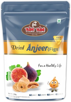 YUM YUM Premium Afghani Anjeer - 250g | Dried Fig | Natural, Rich in Iron & Fibre - Figs(250 g)