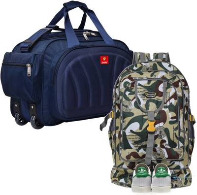 sky spirit 45L large Expandable Trecking Backpack With Duffle Bag Combo Offer Rucksack  - 45 L