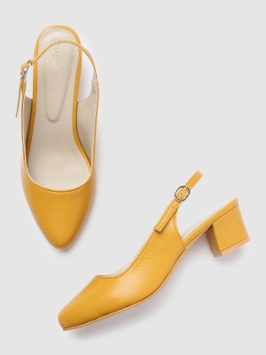 Marc Loire Women Heels(Yellow , 4)