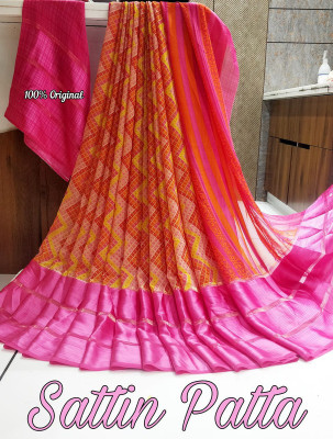 Hetvi Fashion Printed Bollywood Georgette Saree(Pink)
