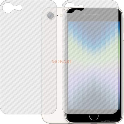 MOBART Back Screen Guard for APPLE IPHONE SE 2022 (3D Carbon Fiber Finish)(Pack of 2)