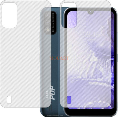 MOBART Back Screen Guard for TECNO POP 5S (3D Carbon Fiber Finish)(Pack of 2)