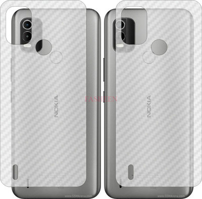 Fasheen Back Screen Guard for NOKIA C 21 PLUS (3D Carbon Fiber Finish)(Pack of 2)