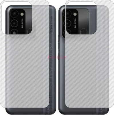 Fasheen Back Screen Guard for TECNO SPARK 8C (3D Carbon Fiber Finish)(Pack of 2)