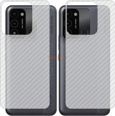 MOBART Back Screen Guard for TECNO SPARK 8C (3D Carbon Fiber Finish)(Pack of 2)