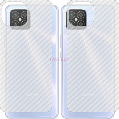 Fasheen Back Screen Guard for HUAWEI HONOR NOVA 8 SE 4G JSCAL50 (3D Carbon Fiber Finish)(Pack of 2)